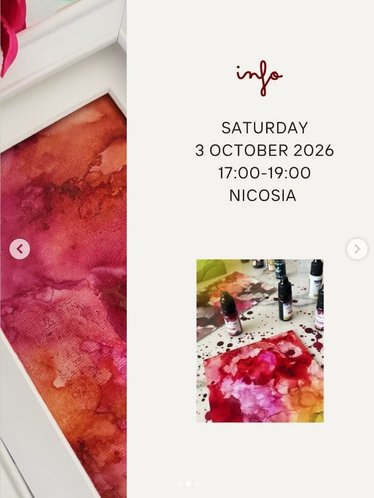 Alcohol ink workshop oct