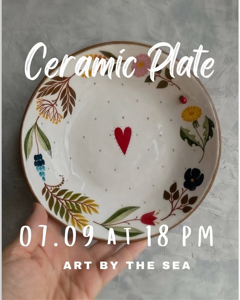 Ceramic Plate Workshop at ART BY THE SEA