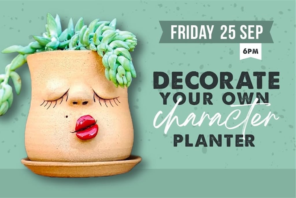 Character Planter – Clay & Wine Friday