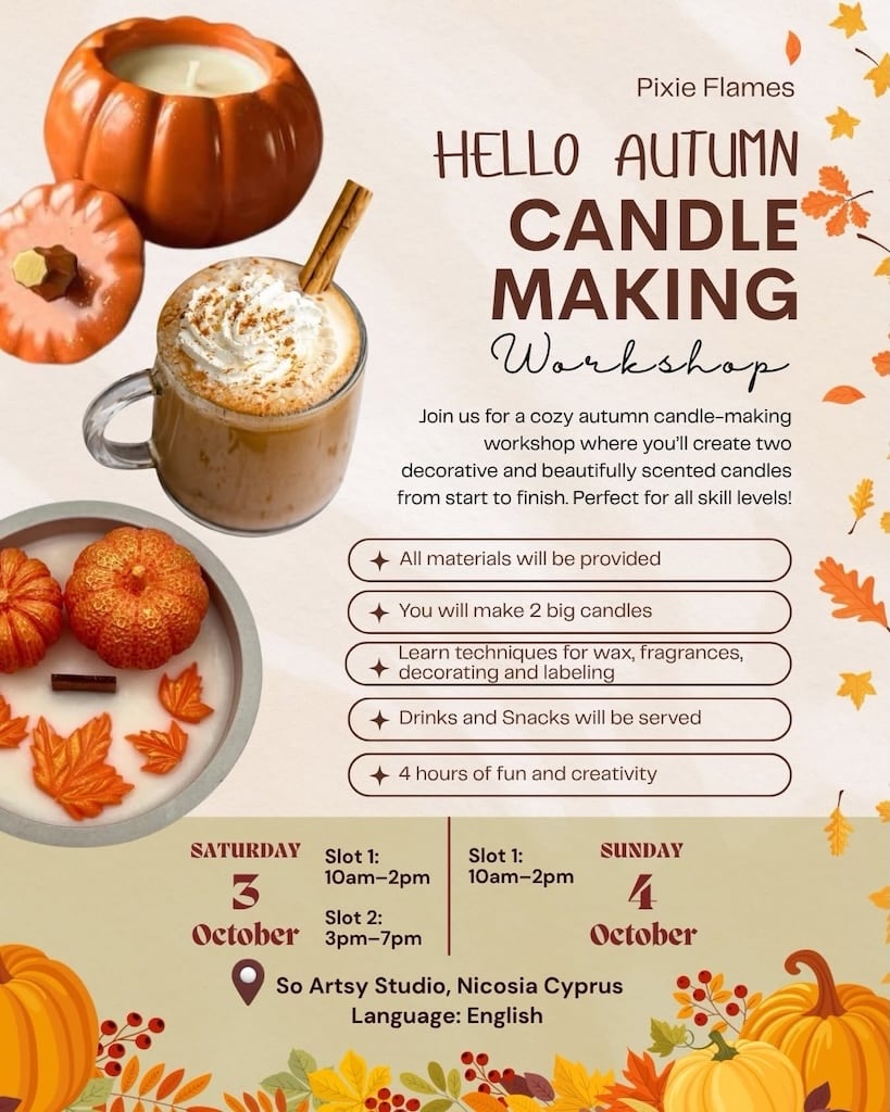 Hello autumn candle making oct