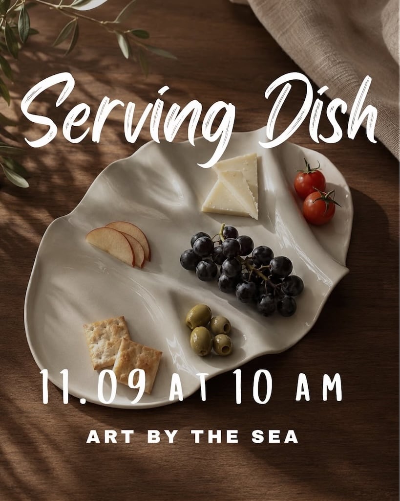 Serving dish art by the sea sep
