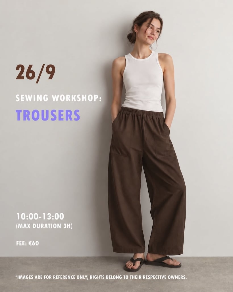 Sewing workshop trousers sep