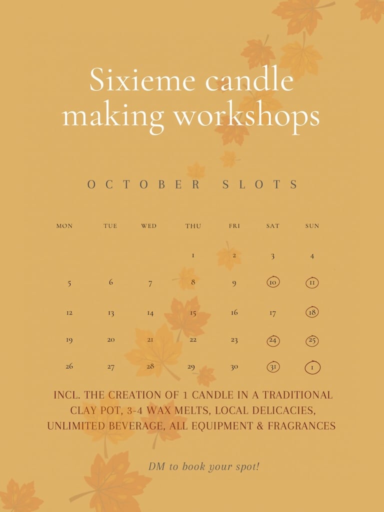 Sixieme candle making oct